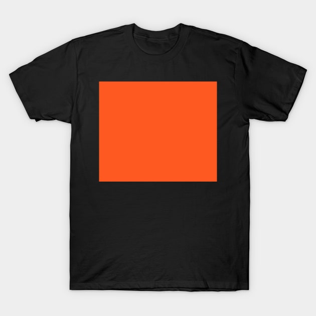 Bold orange - solid color. T-Shirt by CreaKat